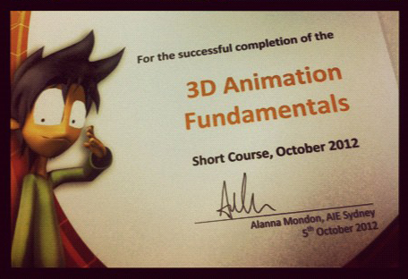 Alanna teaching the Fundamentals of 3D and Animation holiday course at AIE Sydney